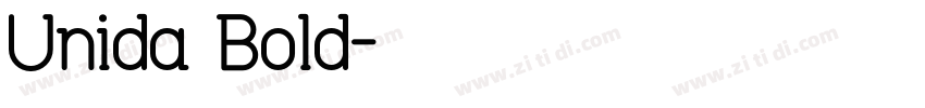 Unida Bold字体转换